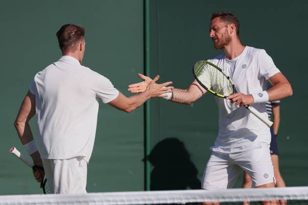 Hendrik Jebens, Albano Olivetti, Mens Doubles, Gentlemen s Doubles Tennis Wimbledon 2025 Grand Slam ITF ATP WTA AELTC London Great Britain 2 July 2025 Copyright: xJuergenxHasenkopfx