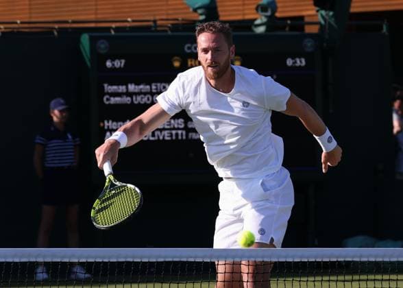 Hendrik Jebens, Albano Olivetti, Mens Doubles, Gentlemen s Doubles Tennis Wimbledon 2025 Grand Slam ITF ATP WTA AELTC London Great Britain 2 July 2025 Copyright: xJuergenxHasenkopfx