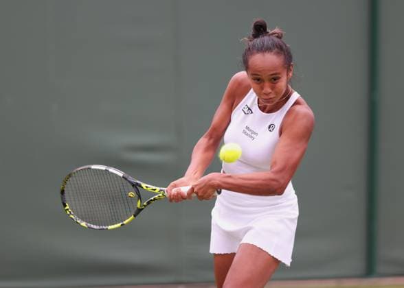 Leylah Fernandez CAN , Women Singles, Ladies Singles Tennis Wimbledon 2025 Grand Slam ITF ATP WTA AELTC London Great Britain 2 July 2025 Copyright: xJuergenxHasenkopfx