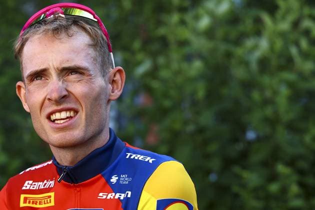 Danish Mattias Skjelmose Jensen of Lidl-Trek pictured during a press conference, PK, Pressekonferenz of Lidl Trek team ahead of the 2025 Tour de France cycling race, in Lille, France, on Thursday 03 July 2025. The 112th edition of the Tour de France starts on Saturday 5 July in Lille, France, and will finish in Paris, France on the 27th of July. DAVIDxPINTENS  x128329535x