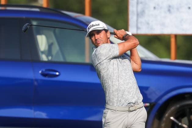 Rafa Cabrera Bello ESP on the tee, Tee, 36 BMW International Open 2025, Golf, DP World Tour, Men, Round 1, 03 07 2025 Eichenried Bayern Germany Copyright: xkolbert-press ChristianxKolbertx