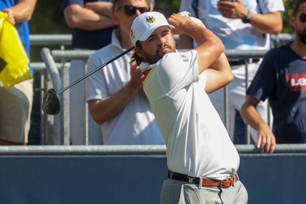 Amateur Tim Wiedemeyer GER on the tee, 36 BMW International Open 2025, Golf, DP World Tour, Men, Round 1, 03 07 2025 Eichenried Bavaria Germany Copyright: xkolbert-press ChristianxKolbertx