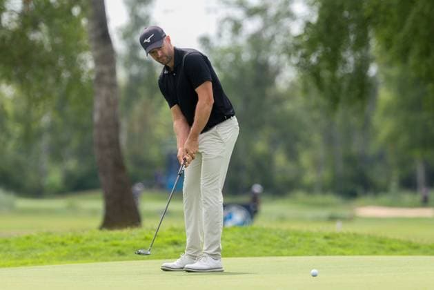 Marcel Schneider GER putting, 36 BMW International Open 2025, Golf, DP World Tour, Men, Round 1, 03 07 2025 Eichenried Bayern Germany Copyright: xkolbert-press ChristianxKolbertx
