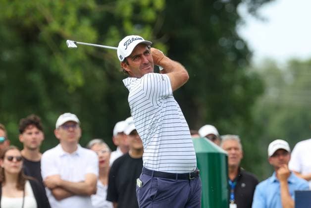 Edoardo Molinari ITA on the tee, tee, 36 BMW International Open 2025, Golf, DP World Tour, Men, Round 1, 03 07 2025 Eichenried Bavaria Germany Copyright: xkolbert-press ChristianxKolbertx