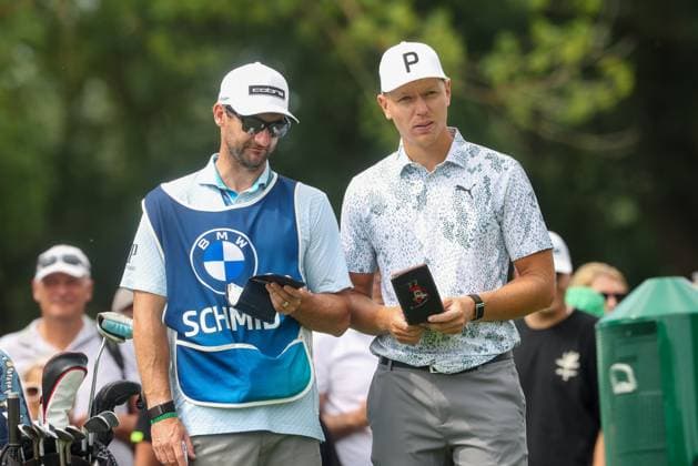 Matti Schmid GER on the tee,Tee 36 BMW International Open 2025, Golf, DP World Tour, Men, Round 1, 03 07 2025 Eichenried Bavaria Germany Copyright: xkolbert-press ChristianxKolbertx