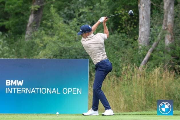 Yannik Paul GER on the tee,Tee, 36 BMW International Open 2025, Golf, DP World Tour, Men, Round 1, 03 07 2025 Eichenried Bayern Germany Copyright: xkolbert-press ChristianxKolbertx