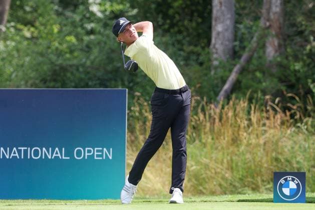 Tiger Christensen GER on the tee,Tee, 36 BMW International Open 2025, Golf, DP World Tour, Men, Round 1, 03 07 2025 Eichenried Bayern Germany Copyright: xkolbert-press ChristianxKolbertx
