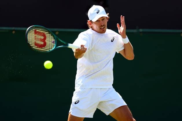Alex de Minaur during his second round match Wimbledon Tennis Championships, Day 4, The All England Lawn Tennis and Croquet Club, London, UK - 03 Jul 2025London The All England Lawn Tennis and United Kingdom  Copyright: xJamesxMarsh Shutterstockx 15382593t