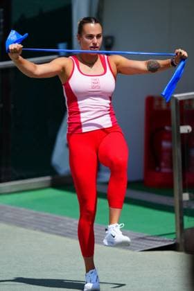 Aryna Sabalenka on the practice courts Wimbledon Tennis Championships, Day 4, The All England Lawn Tennis and Croquet Club, London, UK - 03 Jul 2025London The All England Lawn Tennis and United Kingdom  Copyright: xJavierxGarcia Shutterstockx 15382592g