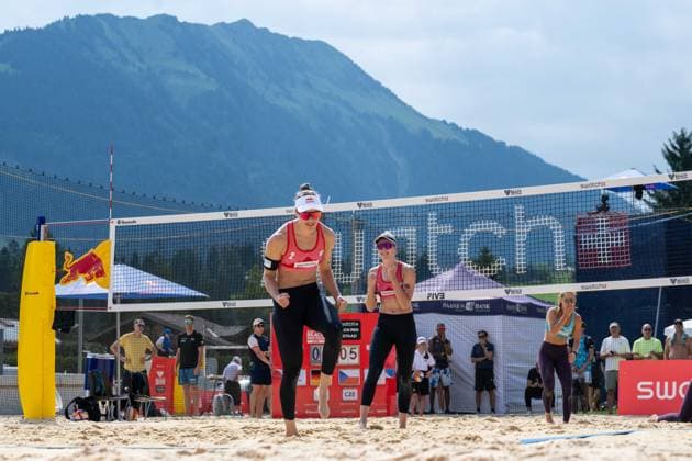 Beach Pro Tour Elite 16 Gstaad, 03 07 2025 Svenja Mueller GER , Cinja Tillmann GER Beach Pro Tour Elite 16 Gstaad on 03 07 2025 Copyright: xBEAUTIFULxSPORTS PeterxWeberx