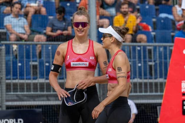 Beach Pro Tour Elite 16 Gstaad, 03 07 2025 Svenja Mueller GER , Cinja Tillmann GER Beach Pro Tour Elite 16 Gstaad on 03 07 2025 Copyright: xBEAUTIFULxSPORTS PeterxWeberx