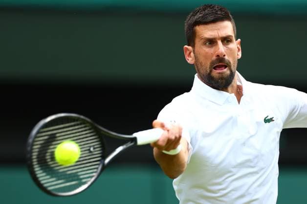 Novak Djokovic during his second round match Wimbledon Tennis Championships, Day 4, The All England Lawn Tennis and Croquet Club, London, UK - 03 Jul 2025London The All England Lawn Tennis and United Kingdom  Copyright: xJamesxMarsh Shutterstockx 15382593av