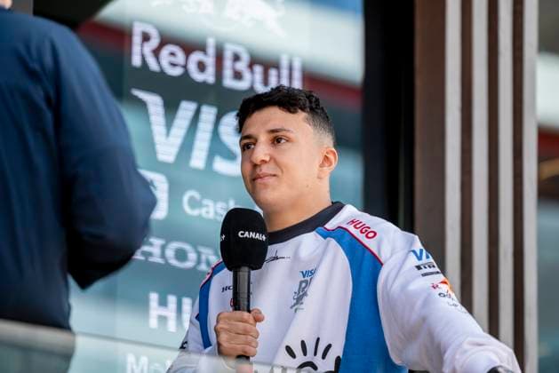 Formula 1 Qatar Airways British Grand Prix 2025 Alexis Perrin OVERTAKE MAXPPP - Silverstone 03 07 2025 06 HADJAR Isack (fra), Visa Cash APP Racing Bulls, portrait interview with Canal+ during the Formula 1 Qatar Airways British Grand Prix 2025, the 12th round of the 2025 FIA Formula 1 World Championship, WM, Weltmeisterschaft at the Silverstone Circuit in Silverstone, United Kingdom, from July 3 to 6, 2025 Silverstone United Kingdom  Copyright: xOVERTAKE MAXPPPxAlexisxPerrinx OVT202507033393 OVT202507033393