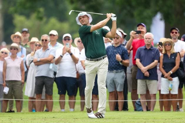 Martin Kaymer GER on the tee,Tee, 36 BMW International Open 2025, Golf, DP World Tour, Men, Round 1, 03 07 2025 Eichenried Bayern Germany Copyright: xkolbert-press ChristianxKolbertx
