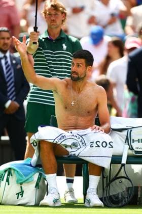Novak Djokovic during his second round match Wimbledon Tennis Championships, Day 4, The All England Lawn Tennis and Croquet Club, London, UK - 03 Jul 2025London The All England Lawn Tennis and United Kingdom  Copyright: xJamesxMarsh Shutterstockx 15382593bx