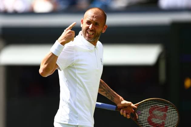 Dan Evans during his second round match Wimbledon Tennis Championships, Day 4, The All England Lawn Tennis and Croquet Club, London, UK - 03 Jul 2025London The All England Lawn Tennis and United Kingdom  Copyright: xJamesxMarsh Shutterstockx 15382593bv