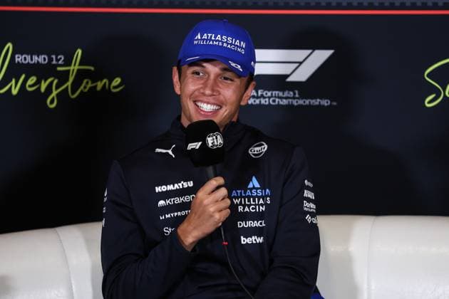 F1 - BRITISH GRAND PRIX 2025 ALBON Alexander (tha), Williams Racing FW47, portrait press conference, PK, Pressekonferenz during the Formula 1 Qatar Airways British Grand Prix 2025, 12th round of the 2025 FIA Formula One World Championship, WM, Weltmeisterschaft from July 4 to 6, 2025 on the Silverstone Circuit, in Silverstone, United Kingdom - SilverstoneUnited Kingdom Copyright: xEricxAlonsox