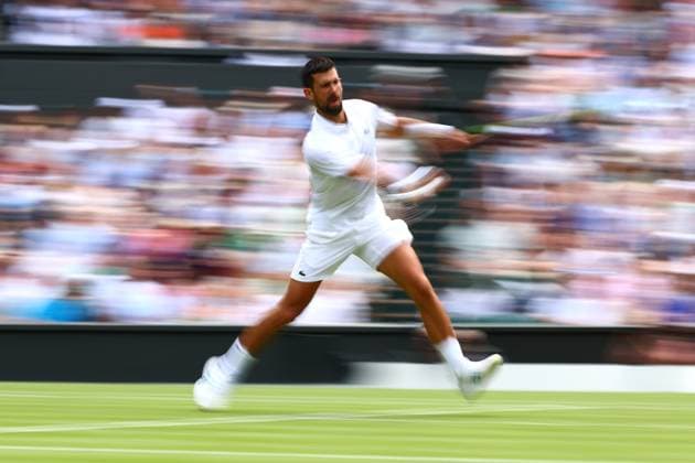 Novak Djokovic during his second round match Wimbledon Tennis Championships, Day 4, The All England Lawn Tennis and Croquet Club, London, UK - 03 Jul 2025London The All England Lawn Tennis and United Kingdom  Copyright: xJamesxMarsh Shutterstockx 15382593ch