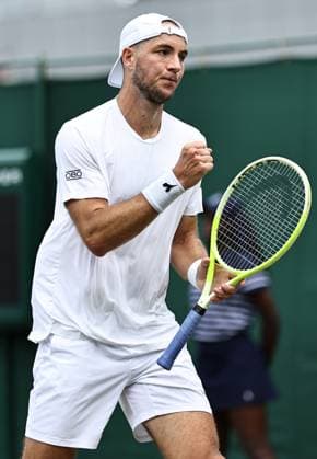 Jan Lennard Struff, GER, during second round of 2025 All England Lawn Tennis Championships at Wimbledon, mens singles, London, 03 07 2025