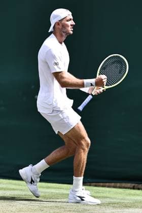 Jan Lennard Struff, GER, during second round of 2025 All England Lawn Tennis Championships at Wimbledon, mens singles, London, 03 07 2025
