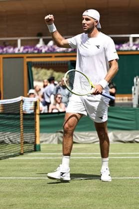 Jan Lennard Struff, GER, during second round of 2025 All England Lawn Tennis Championships at Wimbledon, mens singles, London, 03 07 2025