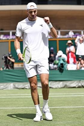 Jan Lennard Struff, GER, during second round of 2025 All England Lawn Tennis Championships at Wimbledon, mens singles, London, 03 07 2025