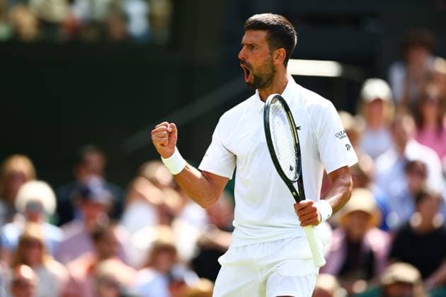 Novak Djokovic during his second round match Wimbledon Tennis Championships, Day 4, The All England Lawn Tennis and Croquet Club, London, UK - 03 Jul 2025London The All England Lawn Tennis and United Kingdom  Copyright: xJamesxMarsh Shutterstockx 15382593cn