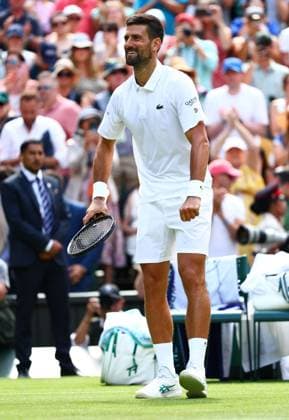 Novak Djokovic wins his second round match against Dan Evans Wimbledon Tennis Championships, Day 4, The All England Lawn Tennis and Croquet Club, London, UK - 03 Jul 2025London The All England Lawn Tennis and United Kingdom  Copyright: xJamesxMarsh Shutterstockx 15382593cp