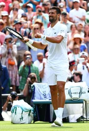 Novak Djokovic wins his second round match against Dan Evans Wimbledon Tennis Championships, Day 4, The All England Lawn Tennis and Croquet Club, London, UK - 03 Jul 2025London The All England Lawn Tennis and United Kingdom  Copyright: xJamesxMarsh Shutterstockx 15382593cr