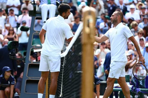 Novak Djokovic wins his second round match against Dan Evans Wimbledon Tennis Championships, Day 4, The All England Lawn Tennis and Croquet Club, London, UK - 03 Jul 2025London The All England Lawn Tennis and United Kingdom  Copyright: xJamesxMarsh Shutterstockx 15382593cu