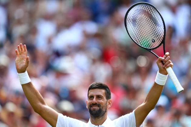 Novak Djokovic wins his second round match against Dan Evans Wimbledon Tennis Championships, Day 4, The All England Lawn Tennis and Croquet Club, London, UK - 03 Jul 2025London The All England Lawn Tennis and United Kingdom  Copyright: xJamesxMarsh Shutterstockx 15382593cv