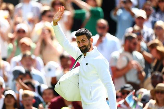 Novak Djokovic wins his second round match against Dan Evans Wimbledon Tennis Championships, Day 4, The All England Lawn Tennis and Croquet Club, London, UK - 03 Jul 2025London The All England Lawn Tennis and United Kingdom  Copyright: xJamesxMarsh Shutterstockx 15382593di
