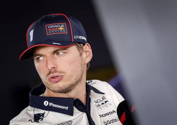 SILVERSTONE - Max Verstappen (Red Bull Racing) speaks to the press at the Silverstone circuit ahead of the Great Britain Grand Prix. ANP SEM VAN DER WAL xVIxANPxSportx xxANPxIVx 530880027 originalFilename: 530880027.jpg