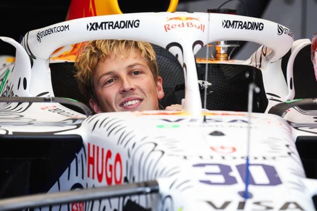 F1 - BRITISH GRAND PRIX 2025 LAWSON Liam (nzl), Visa Cash App RB F1 Team VCARB02, portrait during the Formula 1 Qatar Airways British Grand Prix 2025, 12th round of the 2025 FIA Formula One World Championship, WM, Weltmeisterschaft from July 4 to 6, 2025 on the Silverstone Circuit, in Silverstone, United Kingdom - SilverstoneUnited Kingdom  Copyright: xANTONINxVINCENTx