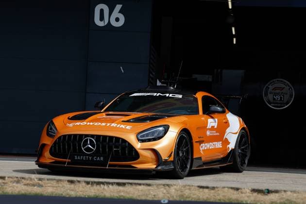 F1 - BRITISH GRAND PRIX 2025 FIA Mercedes-AMG GT Black Series Safety Car during the Formula 1 Qatar Airways British Grand Prix 2025, 12th round of the 2025 FIA Formula One World Championship, WM, Weltmeisterschaft from July 4 to 6, 2025 on the Silverstone Circuit, in Silverstone, United Kingdom - SilverstoneUnited Kingdom  Copyright: xDPPIx