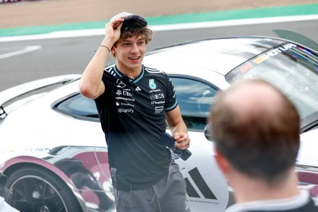 F1 - BRITISH GRAND PRIX 2025 KIMI ANTONELLI Andrea (ita), Mercedes AMG F1 Team W16, portrait during the Formula 1 Qatar Airways British Grand Prix 2025, 12th round of the 2025 FIA Formula One World Championship, WM, Weltmeisterschaft from July 4 to 6, 2025 on the Silverstone Circuit, in Silverstone, United Kingdom - SilverstoneUnited Kingdom  Copyright: xDPPIx