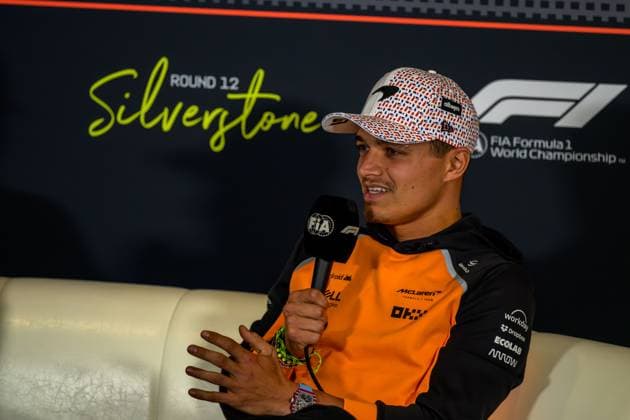 FORMULE 1 : Grand Prix de Grande Bretagne - Silverstone - 03 07 2025 4 Lando Norris (GBR) McLaren F1 Team (GBR) MCL39 Mercedes, during the 2025 Formula 1 British Grand Prix, round 12 of the 2025 Formula 1 World Championship, WM, Weltmeisterschaft which takes place from July 4 to 6, 2025 at the Silverstone Great Britain (GB).  Copyright: xIANxBUNDEYx xMPSxAGENCYx x