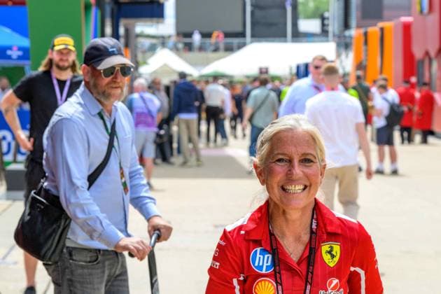 FORMULE 1 : Grand Prix de Grande Bretagne - Silverstone - 03 07 2025 Angela Cullen at the 2025 Formula 1 Qatar Airways British Grand Prix, round 12 of the 2025 Formula 1 World Championship, WM, Weltmeisterschaft which takes place from July 4 to 6, 2025 at the Silverstone Great Britain (GB).  Copyright: xIANxBUNDEYx xMPSxAGENCYx x