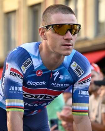 Tour de France 2025 03 07 2025 LILLE METROPOLE, FRANCE - JULY 03 : Evenepoel Remco (BEL) of Soudal - Quick Step during the teams presentation prior of the 112th edition of Tour de France an UCI World Tour 2.UWT cycling road race stage for Men Elite on July 3, 2025 in Lille Metropole, France, 03 07 2025 ( Motordriver Kenny Verfaillie - Lille Metropole France  Copyright: xJanxDexMeuleneirx