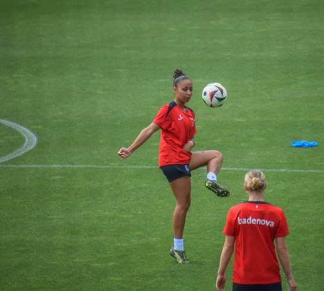 Schwarzwald Stadion, 3th July 2025 Annie Karich (6 Freiburg) during the training from the SC Freiburg Frauen on 3th july 2025 (Arne van der Ben SPP) Copyright: xArnexvanxderxBenx xSPPx spp-en-ArVaDeBeSp-SPO-1