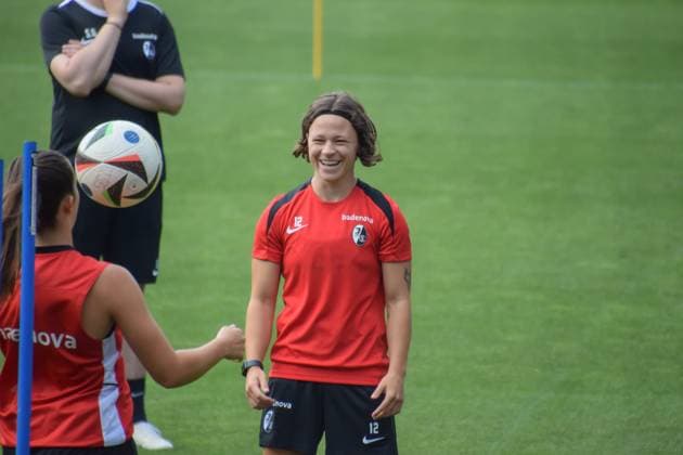 Schwarzwald Stadion, 3th July 2025 Ally Gudorf (12 Freiburg) during the training from the SC Freiburg Frauen on 3th july 2025 (Arne van der Ben SPP) Copyright: xArnexvanxderxBenx xSPPx spp-en-ArVaDeBeSp-SPO-7
