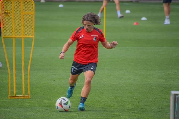 Schwarzwald Stadion, 3th July 2025 Ally Gudorf (12 Freiburg) during the training from the SC Freiburg Frauen on 3th july 2025 (Arne van der Ben SPP) Copyright: xArnexvanxderxBenx xSPPx spp-en-ArVaDeBeSp-SPO-19