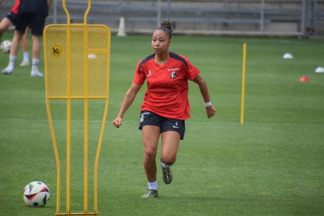 Schwarzwald Stadion, 3th July 2025 Annie Karich (6 Freiburg) during the training from the SC Freiburg Frauen on 3th july 2025 (Arne van der Ben SPP) Copyright: xArnexvanxderxBenx xSPPx spp-en-ArVaDeBeSp-SPO-20