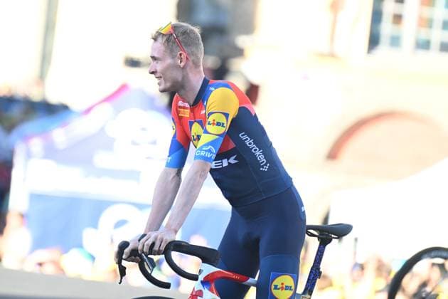 03-07-2025 Presentazione Squadre Tour De France 2025; 2025, Lidl - Trek; Skjelmose Jensen, Mattias; Lille; 