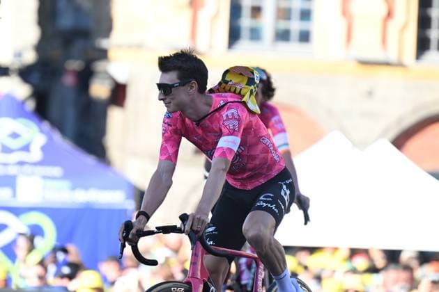 03-07-2025 Presentazione Squadre Tour De France 2025; 2025, Ef Education - Easypost; Powless, Neilson; Lille; 