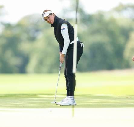 3rd July 2025; The O& x2019;Meara Course at Carton House, Maynooth, County Kildare, Ireland; KPMG Womens Irish Open Golf, Round 1; Georgia Hall of England putting on the 12th green  ActionPlus12808546 PeterxFitzpatrick