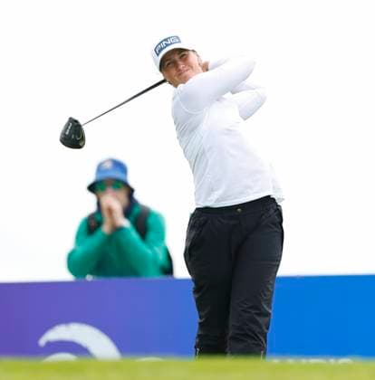 3rd July 2025; The O& x2019;Meara Course at Carton House, Maynooth, County Kildare, Ireland; KPMG Womens Irish Open Golf, Round 1; Gudrun Bjorgvinsdottir of Iceland tees off on the 10th hole  ActionPlus12808529 PeterxFitzpatrick