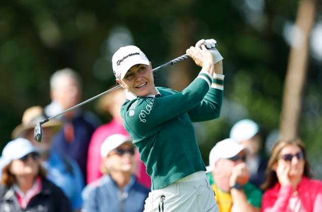 3rd July 2025; The O& x2019;Meara Course at Carton House, Maynooth, County Kildare, Ireland; KPMG Womens Irish Open Golf, Round 1; Charley Hull of England teeing off on the 12th hole  ActionPlus12808542 PeterxFitzpatrick