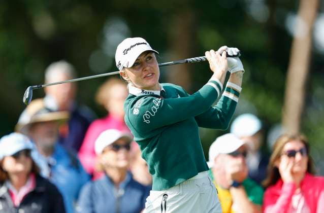 3rd July 2025; The O& x2019;Meara Course at Carton House, Maynooth, County Kildare, Ireland; KPMG Womens Irish Open Golf, Round 1; Charley Hull of England teeing off on the 12th hole  ActionPlus12808543 PeterxFitzpatrick