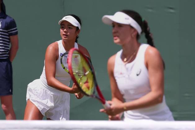 L R Alexandra Eala PHI , Eva Lys GER , Ladies Doubles, Women s Doubles Copyright: xJuergenxHasenkopfx